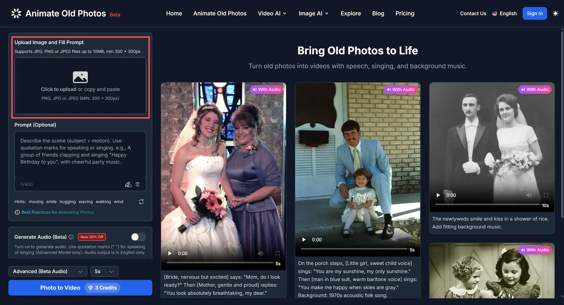 Animate Old Photos Screenshot